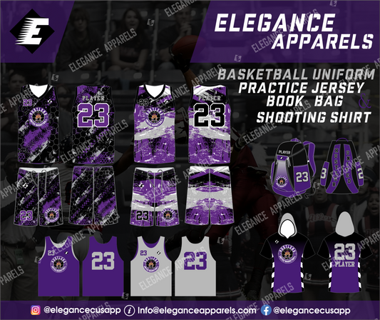 Hustlers Home & Away Basketball Team Package With Practice Jerseys